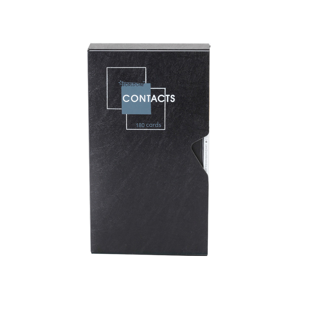 Worldone 180 Business Card Holder with Protective Case and Classification Label | Durable, Compact, and Professional Card Organizer