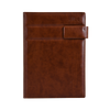 Worldone premium Pu (Faux leather) finish Cardboard Bound Cover Horizontal Ruled, New Year Diary 2025 with 432 pages of 64 gsm Paper, used as a Planner/ Organiser/ Journal, Ideal for Corporate gifting, Size B5 (Nescafe)