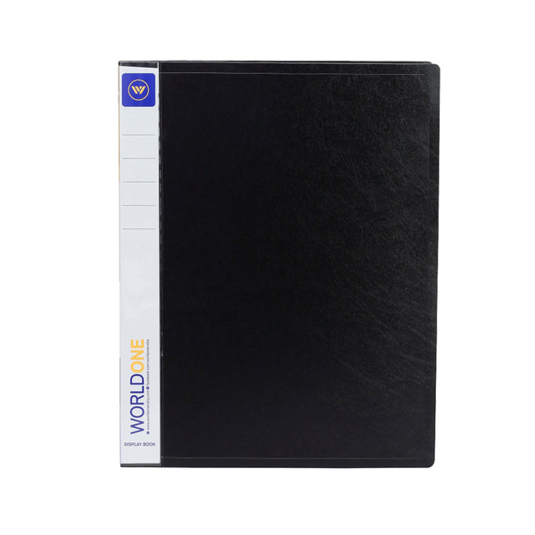 Worldone Presentation Display Book File | Made of 1 mm Virgin PP Sheet | 60 Bound Top Loading Plastic Binder Sleeves | Ideal for Office, School & College