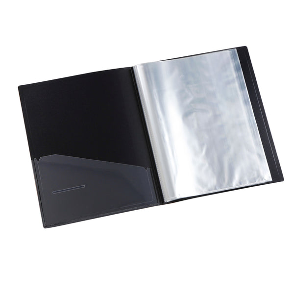 Worldone Display Book File Made of 0.8 mm virgin PP with 40 Bound Top Loading Plastic Binder Sleeves Thick PP board, Folder for Individuals & Offices