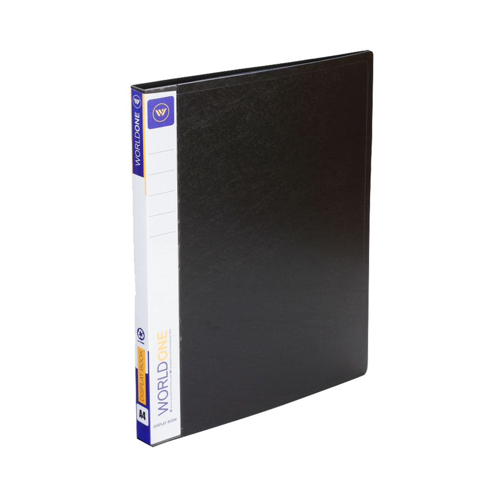 Worldone Presentation Display Book File | Made of 1 mm virgin PP sheet | 50 Bound Top Loading Plastic Binder Sleeves | Project Folder for school & offices