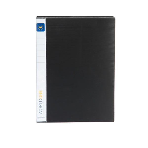 ‎Worldone Presentation Display Book File for Documents in Thick PP board for sturdiness, Ultra Clear 100 Pockets with Case , Project Folder for School and Offices