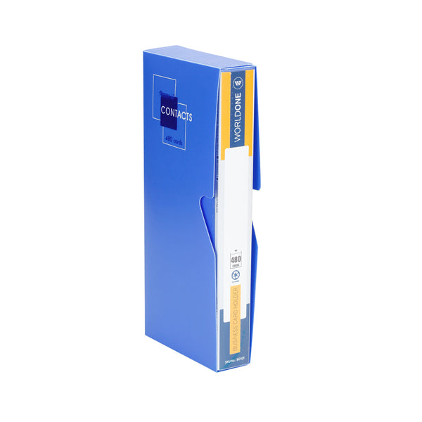 Worldone 480 Business Card Holder with Protective Case and Classification label, Color Option Available