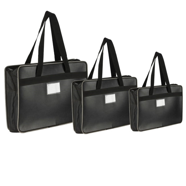 Worldone PP Material Designer Portfolio Bag for Artists, Architects, Designers, Black Color